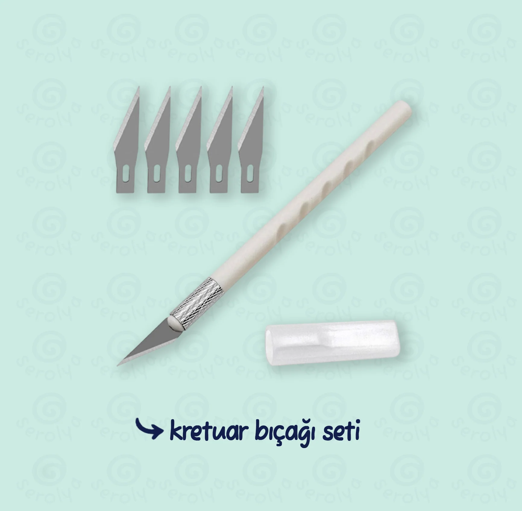 Kretuar Bıçağı Seti 5 Uç Yedekli